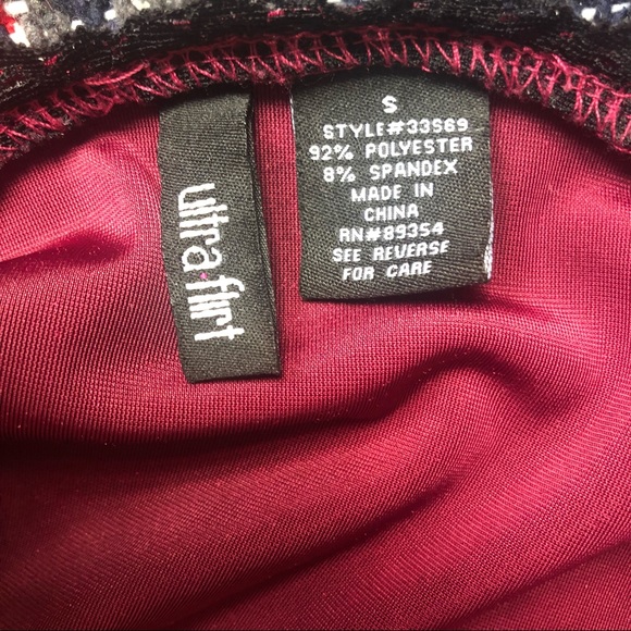 3 for $20❤️Ultra Flirt Red Velvet Camisole Adjustable Straps Size Small - Picture 9 of 9